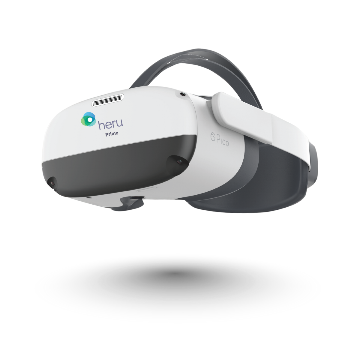 Heru Prime wireless VR vision testing headset, side view